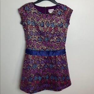 American Girl Fancy Girl Holiday Purple and Gold Dress Size 12